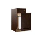 Espresso Pull Out Trash Can Base Kitchen Cabinet D346428