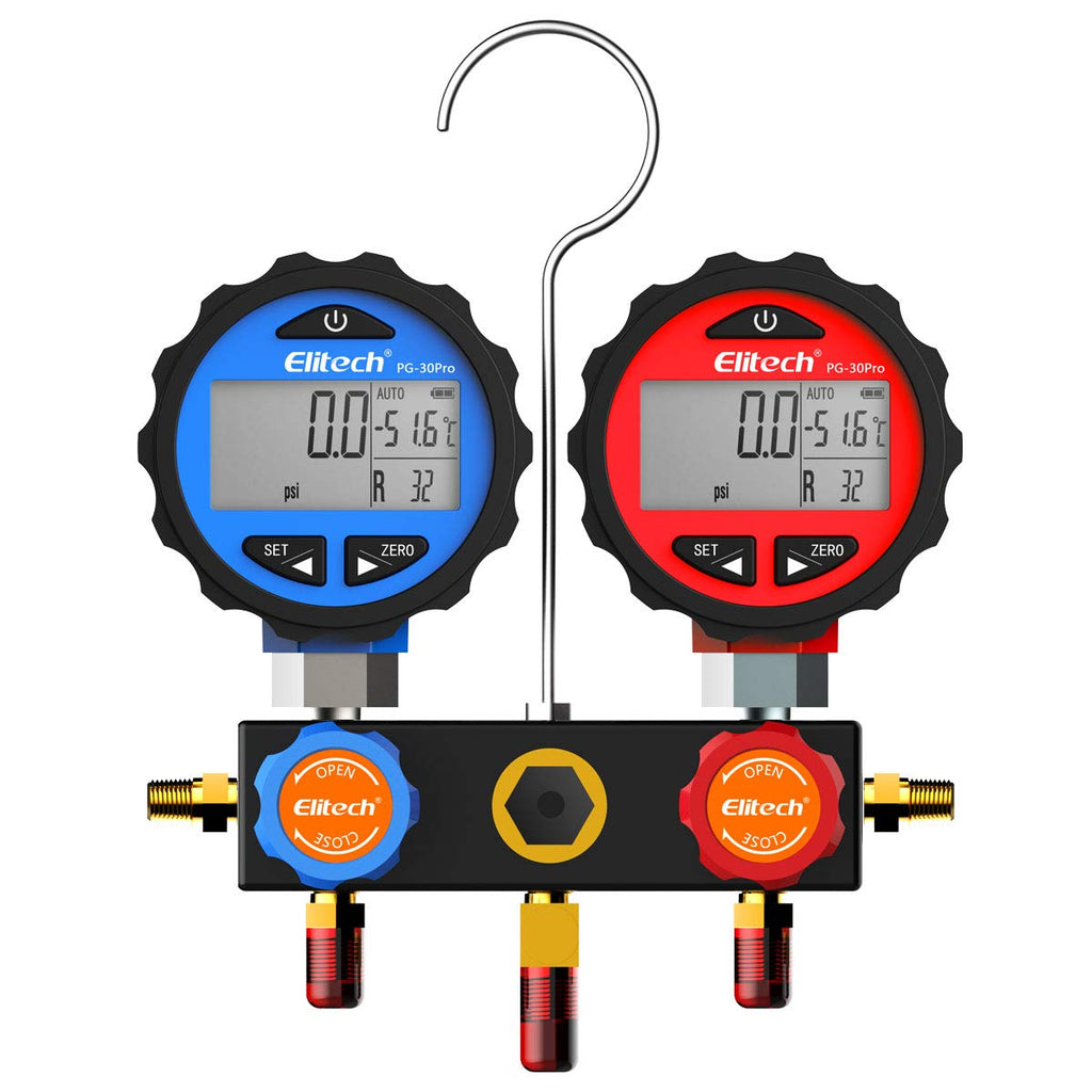2 Way AC Manifold Gauge Set with Hoses and Carrying Case A618