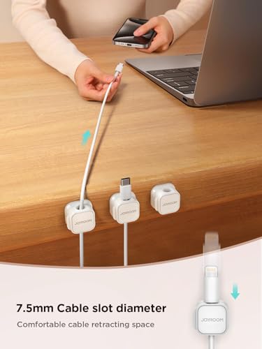 6 Pack Magnetic Adjustable Cable Clips V737