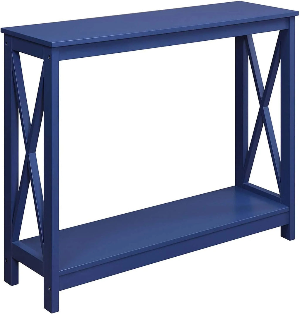 Cobalt Blue Console Table With Shelf E457195