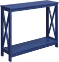 Cobalt Blue Console Table With Shelf E457195