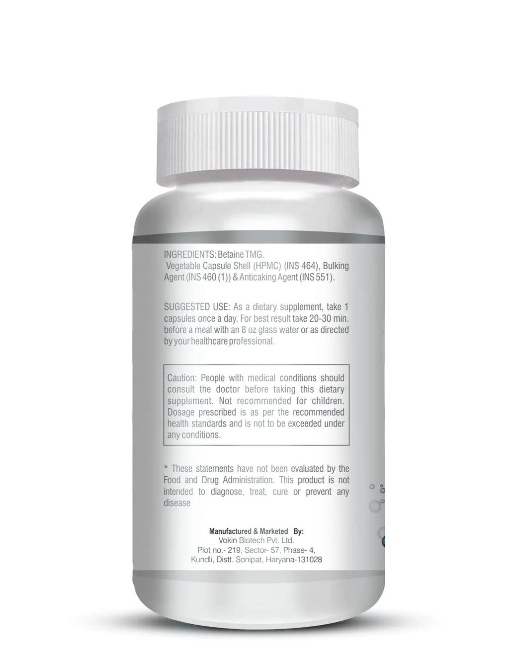 Betaine Trimethylglycine 90 Capsules M474990