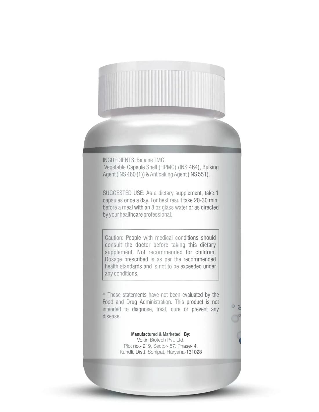 Betaine Trimethylglycine 90 Capsules M474990