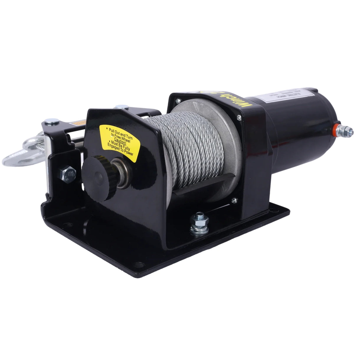 2000lb 12V Electric Winch with Steel Cable E36021