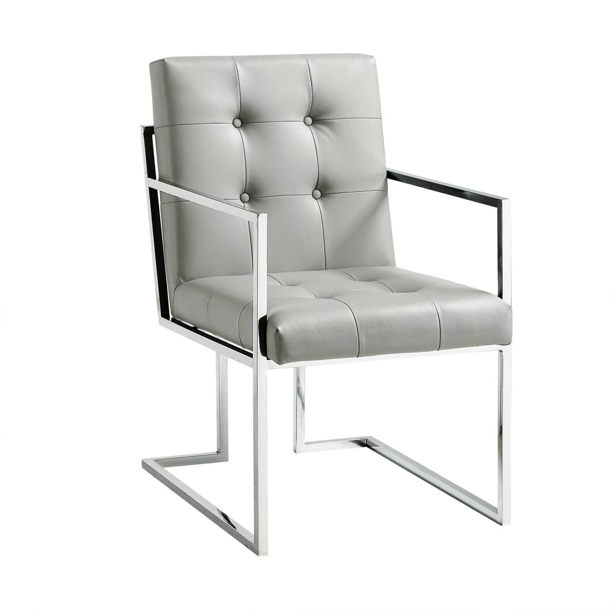 Faux Leather Dining Arm Chair Set of 2 V92989