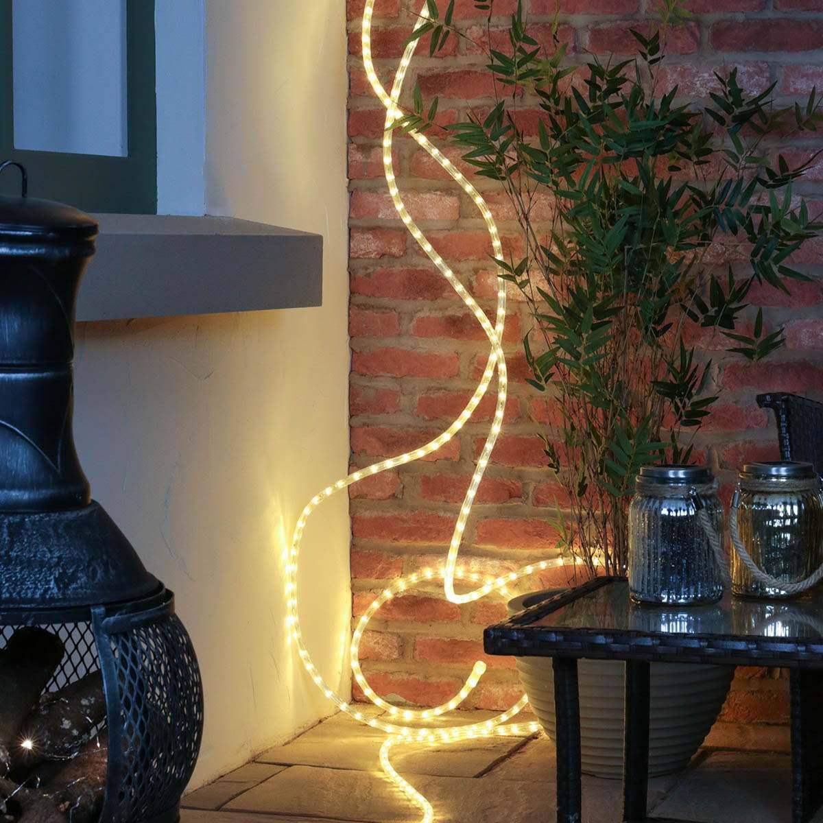 27m Multi Coloured LED Rope Light M72476