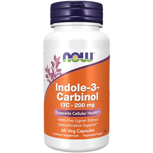 Indole-3-Carbinol 200 mg with Flax Lignan Extract, 60 Veg Capsules F110