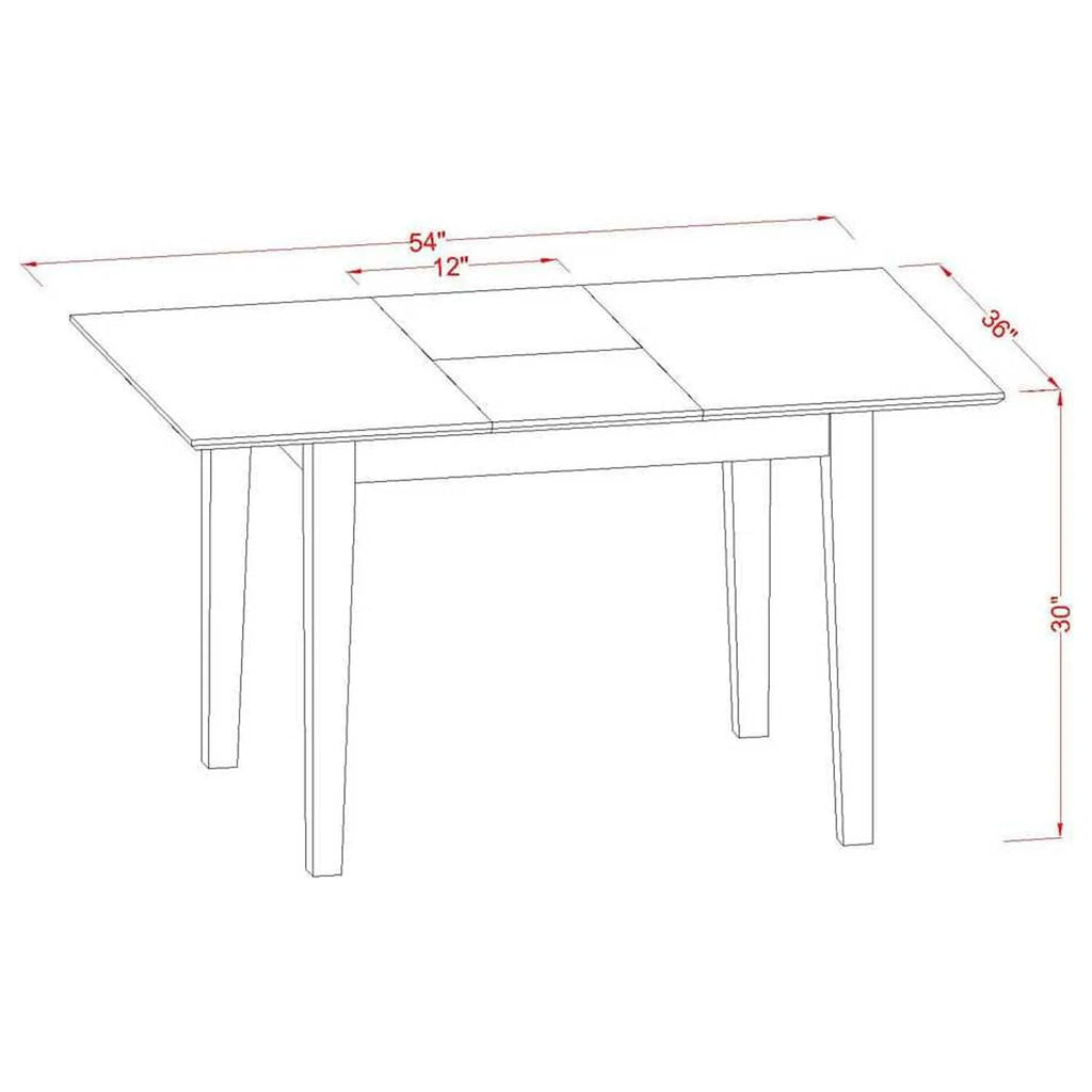 3 Piece Dining Set with Butterfly Leaf C528