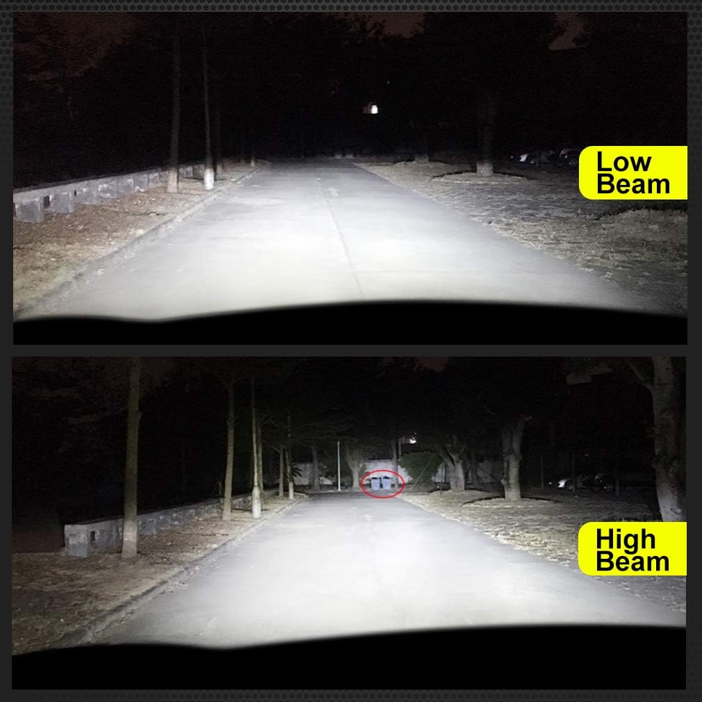 H1 LED Headlight Bulbs 60W 8 Sides CSP Chips 360 Degree 6000K 12000LM Conversion Kit Pack of 2 S23499