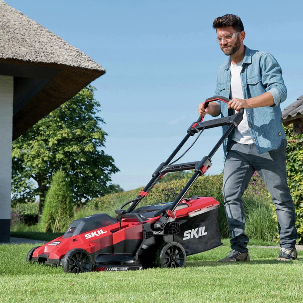 20V Brushless Lawn Mower Kit with Two 4.0 Ah Battery and Dual Port Charger F73702