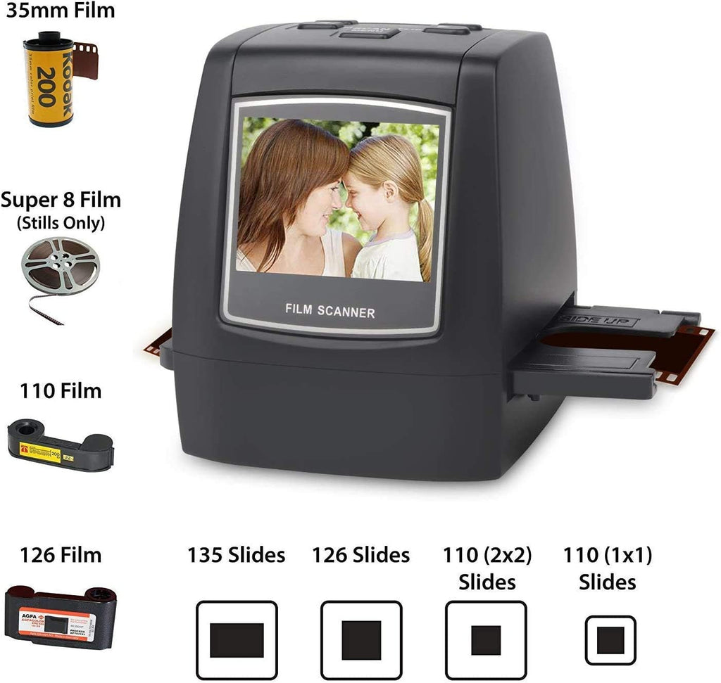 Film and Slide Scanner with 22MP, 2.4 LCD Screen, 128MB Built-in Memory M81298