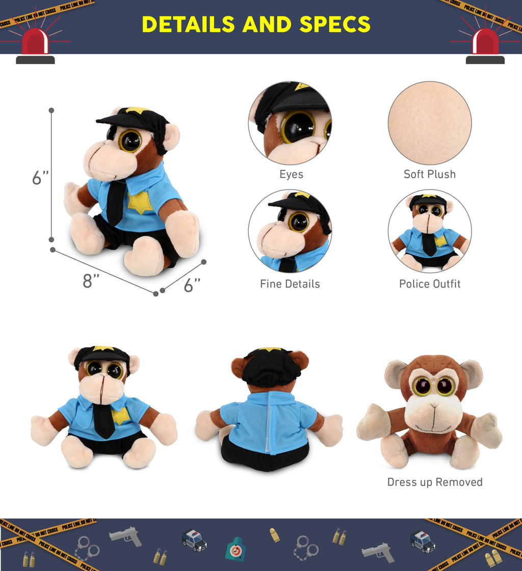 6 Inches Police Officer Plush Toy U26964