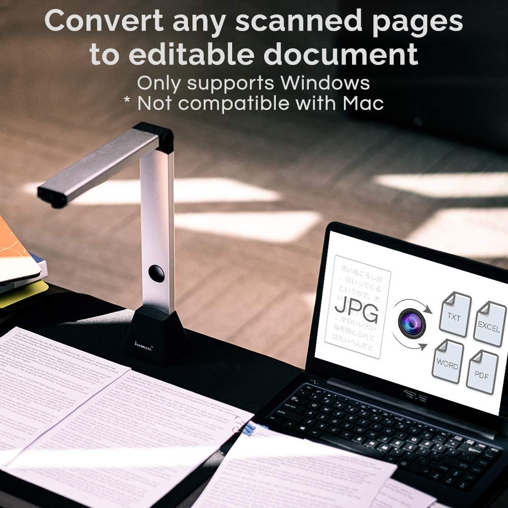 Portable Document Scanner with Multi-Language OCR Q976