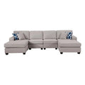 Fabric Reversible Sectional Sofa D807