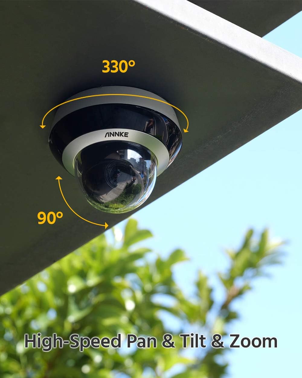 4MP PoE IP PTZ Dome Security Camera with 4X Optical Zoom B267