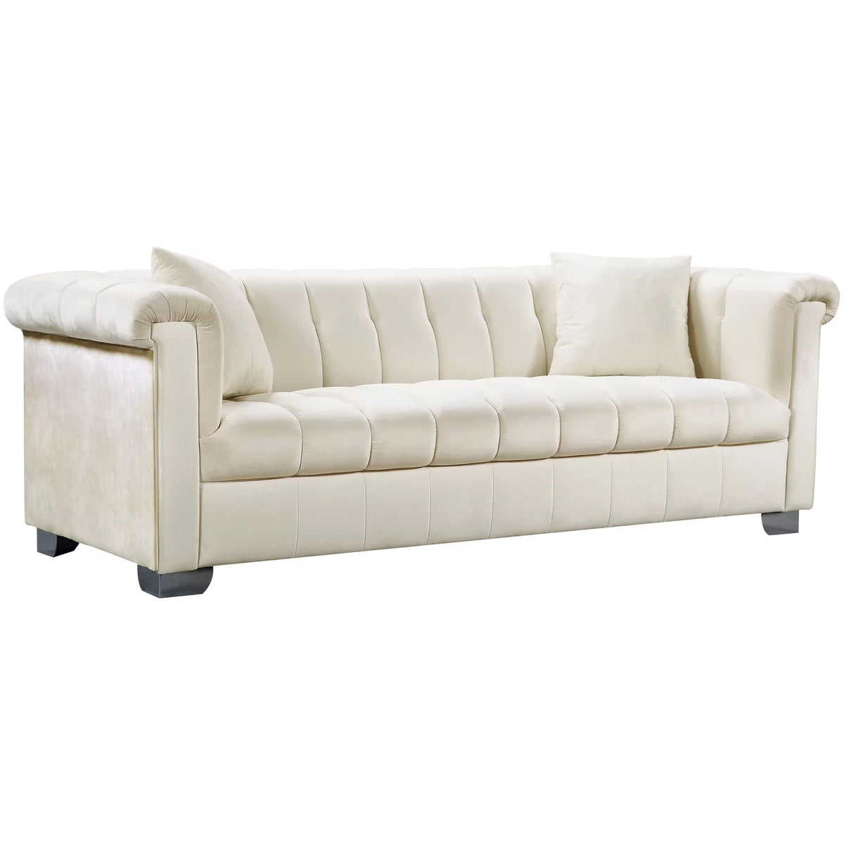 Cream Velvet Sofa R546014