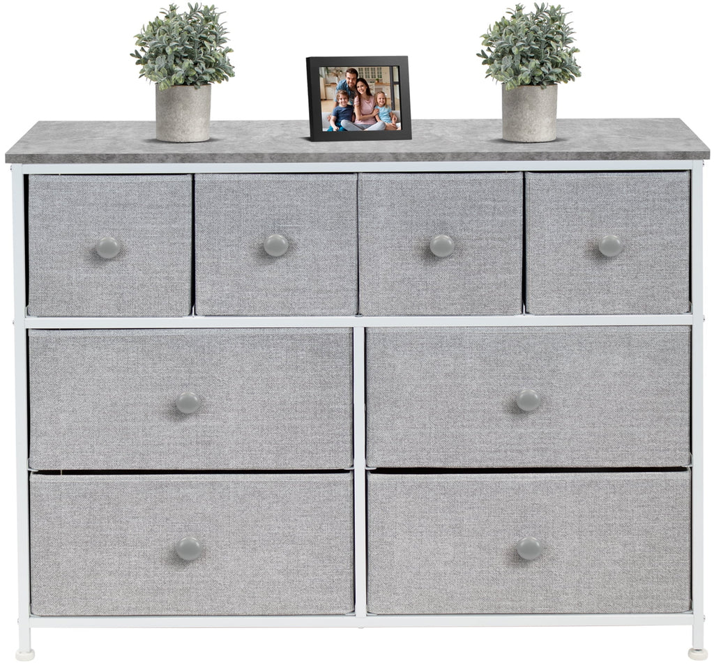 Black 8 Drawer Fabric Storage Dresser D41413