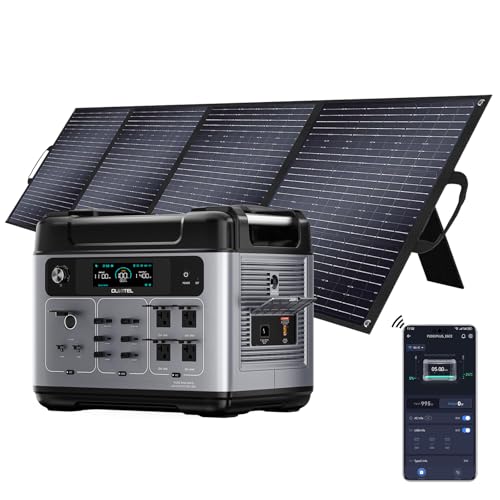 2400W Solar Generator with 200W Solar Panel, 2048Wh Power Station S763583