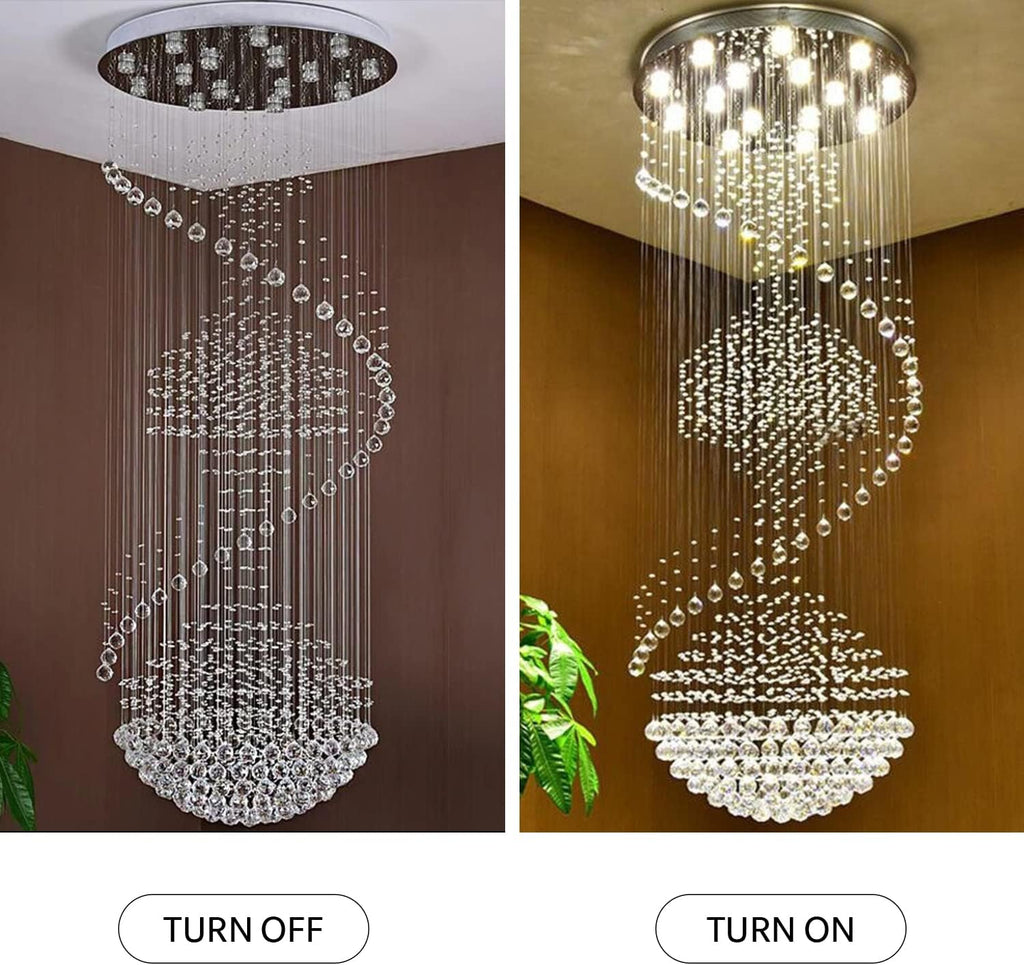 Crystal Spiral Chandelier for Staircase Y153578