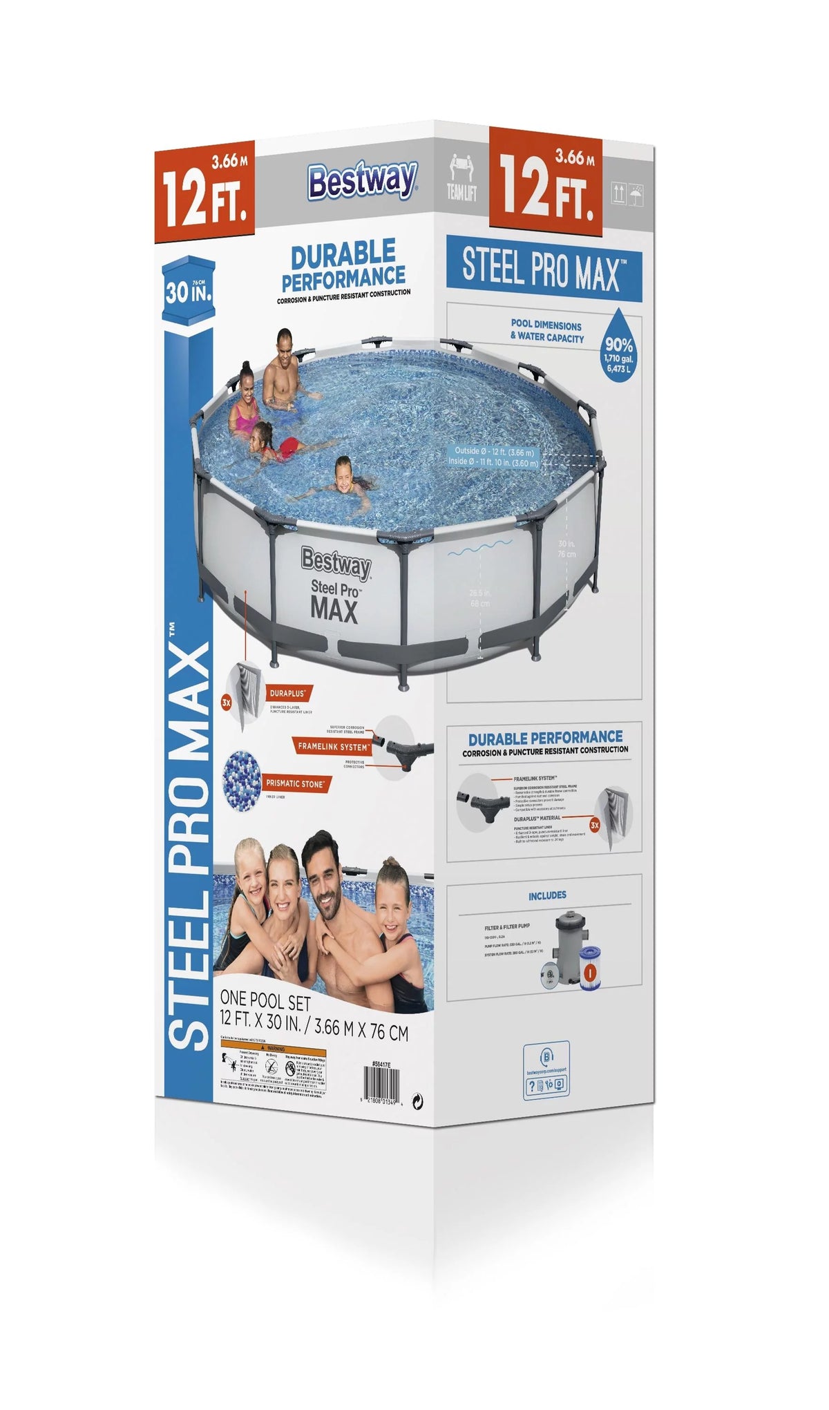 Steel Pro Max Swimming Pool Set with Filter Pump G437182