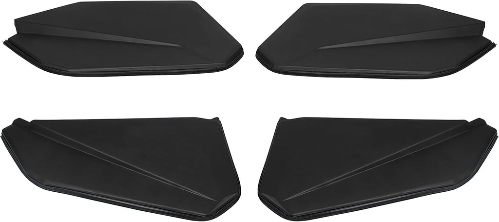 Lower Door Panel Insert with Metal Frame Black Pair O7925