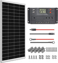 100 Watt 12 Volt Monocrystalline Solar Panel Starter Kit L76521