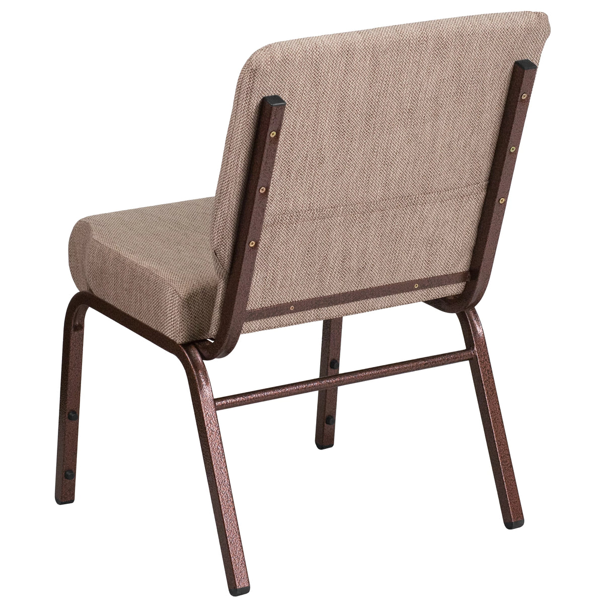 Beige Fabric Stacking Church Chair J100
