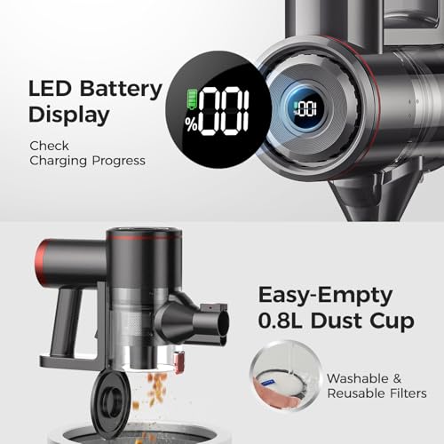 Cordless Stick Vacuum Cleaner with Bendable Wand F779060