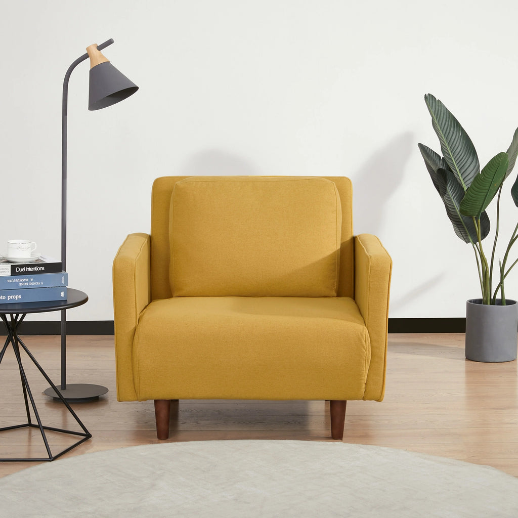 Yellow Sleeper Arm Chair Set of 2 J568501