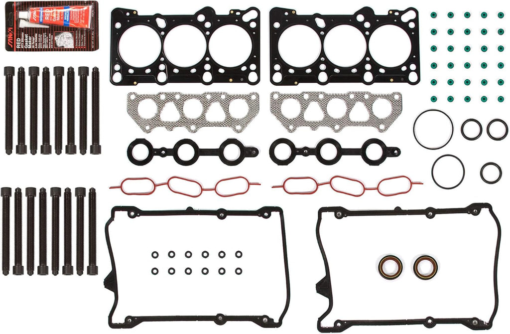 Head Gasket Set Intake Exhaust Valves for 2.8L DOHC X6455