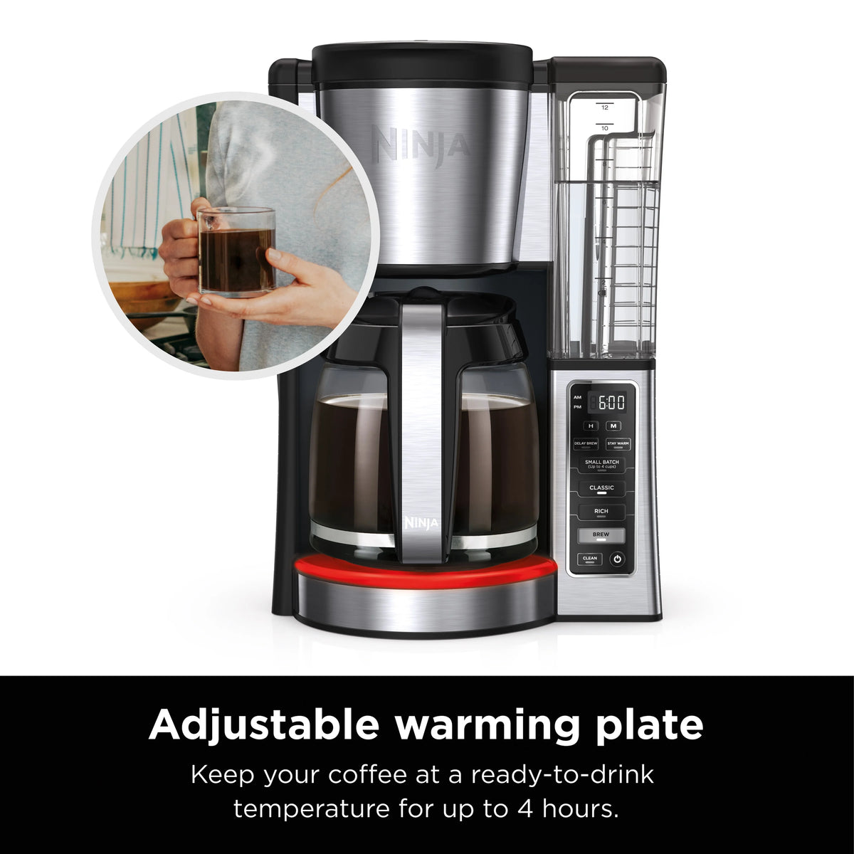 12-Cup Programmable Coffee Maker with Glass Carafe Q92706