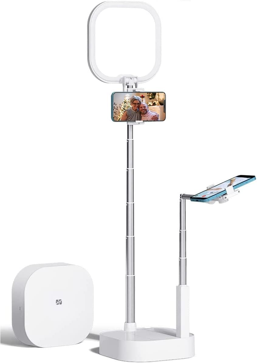 Overhead Phone Mount with LED Light, Dual Phone Holder, Extendable Stand, Pack of 2 N492726