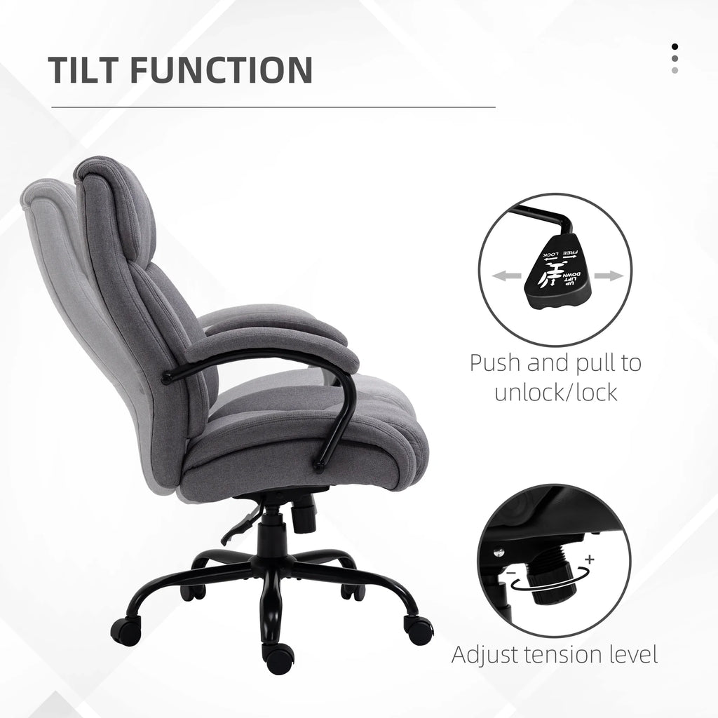 Linen Fabric Executive Office Chair Q18488