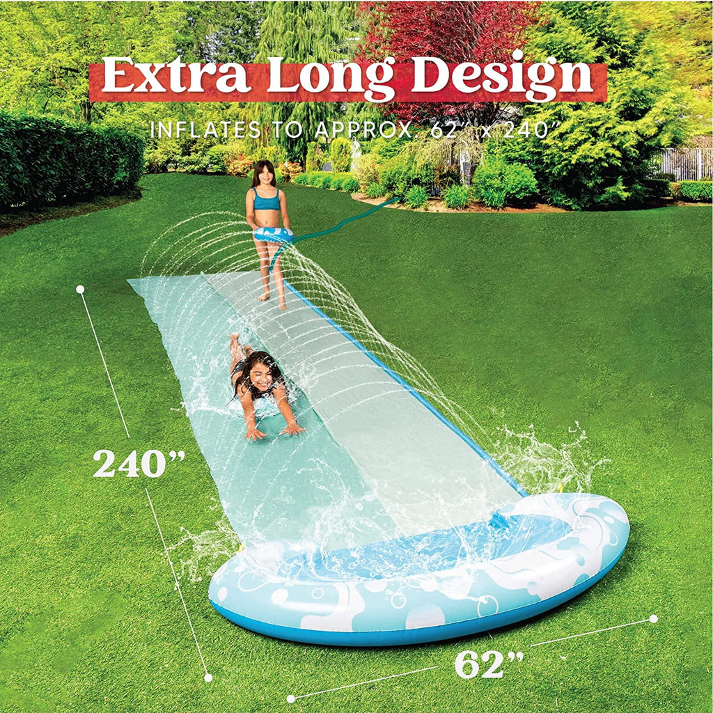20ft 2 Person Bubble Water Slide with 2 Boogie Boards S391534