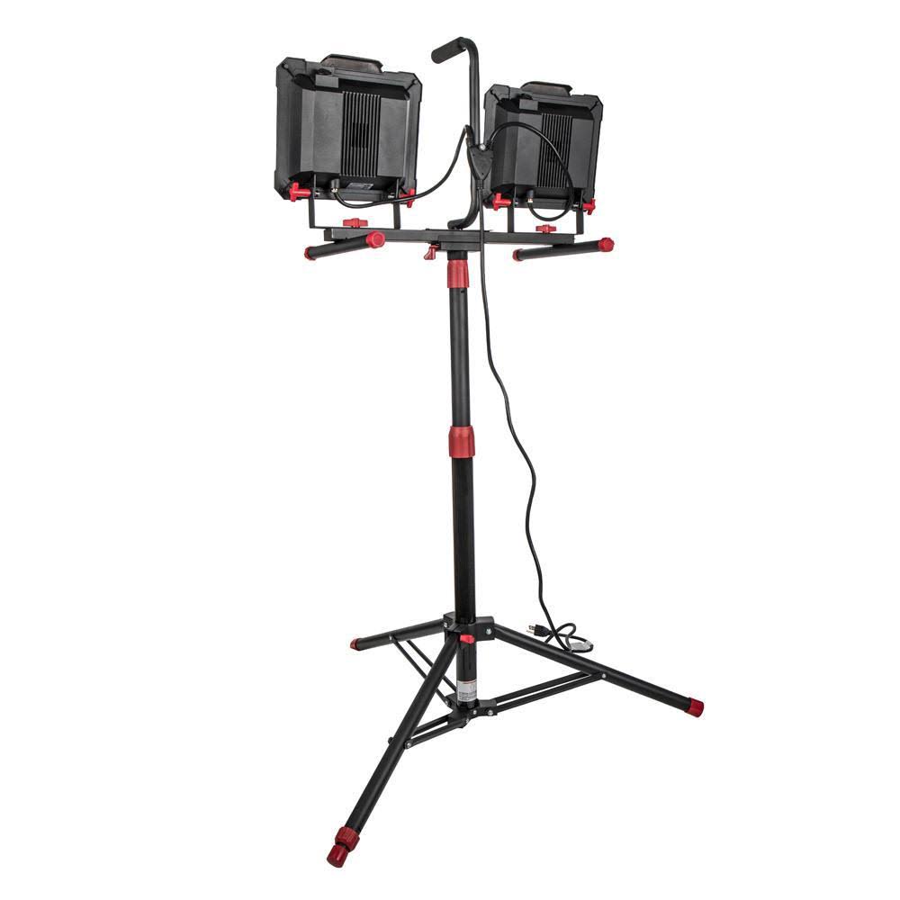 10,000-Lumen Twin-Head LED Work Light U320065