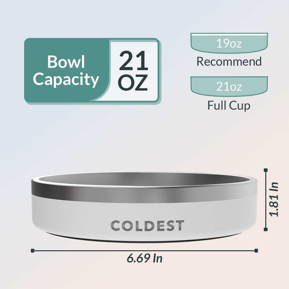 Stainless Steel Non Slip Insulated Dog Bowl X94401