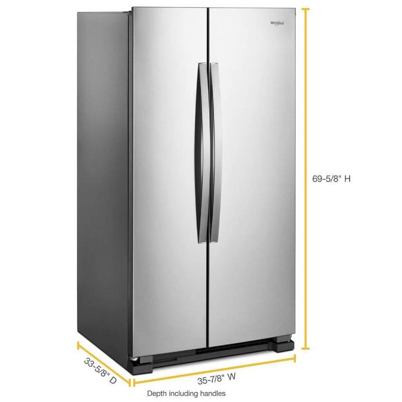 25 cu. ft. Side by Side Stainless Steel Refrigerator T45850