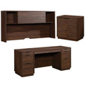 3-Piece Credenza Desk & Hutch & Utility Stand Y54418