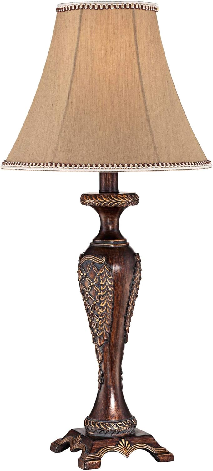 Bronze Brown Candlestick Table Lamp with Dimmer N97259