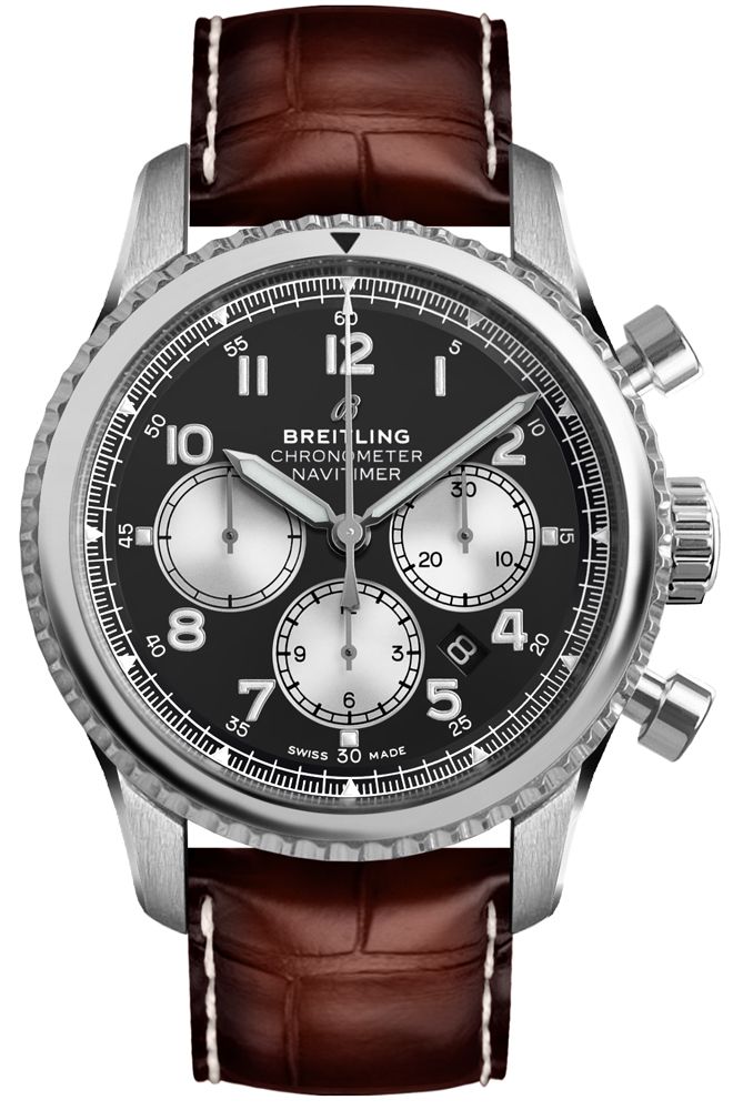 Chronograph Brown Strap 43mm Y287262