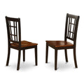 Black/Cherry Wood Dining Chairs (Set of 2) N337472