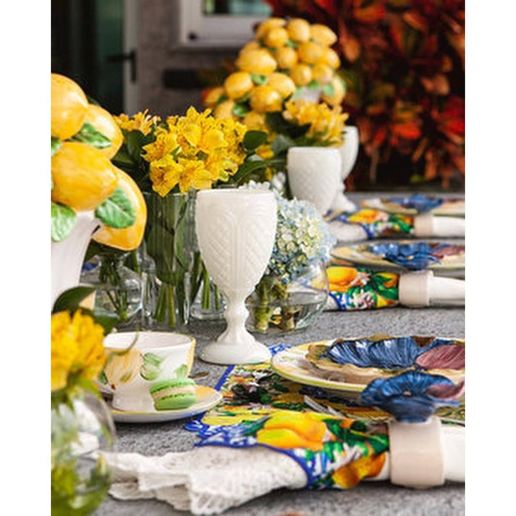 Blue & Yellow Round Polyester Placemat (Set of 2) R759