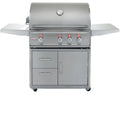 34-Inch 3-Burner Propane Grill with Rear Infrared Burner Q107