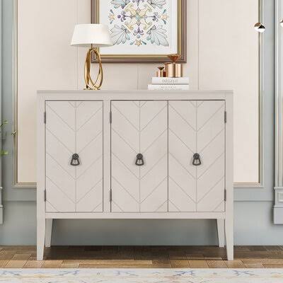 Navy Blue 3 Door Accent Cabinet R29684
