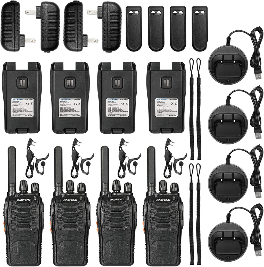 Walkie Talkies Black 4 Pack D762