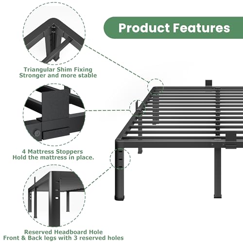 14 Inch Full Metal Bed Frame V7427