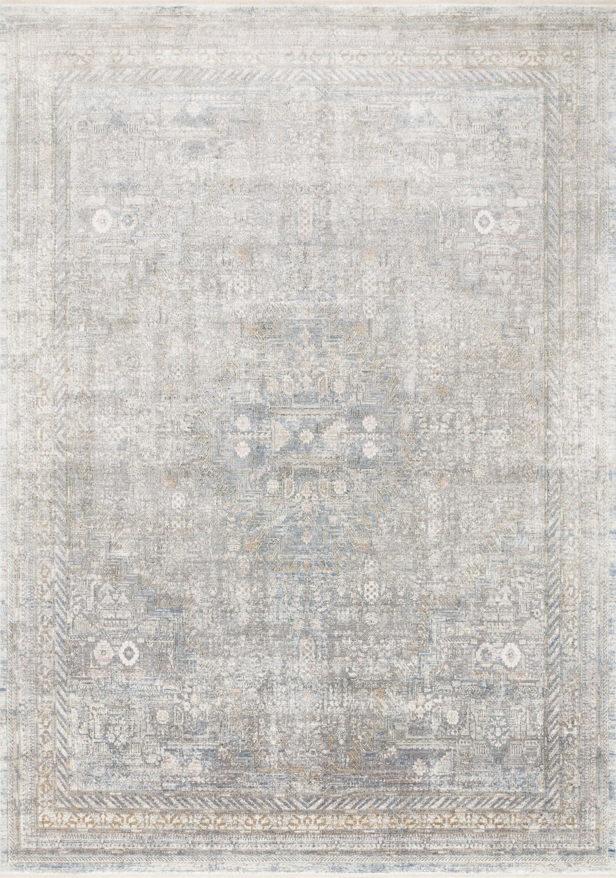 Silver Multi 2'8 x 10' Rug S756