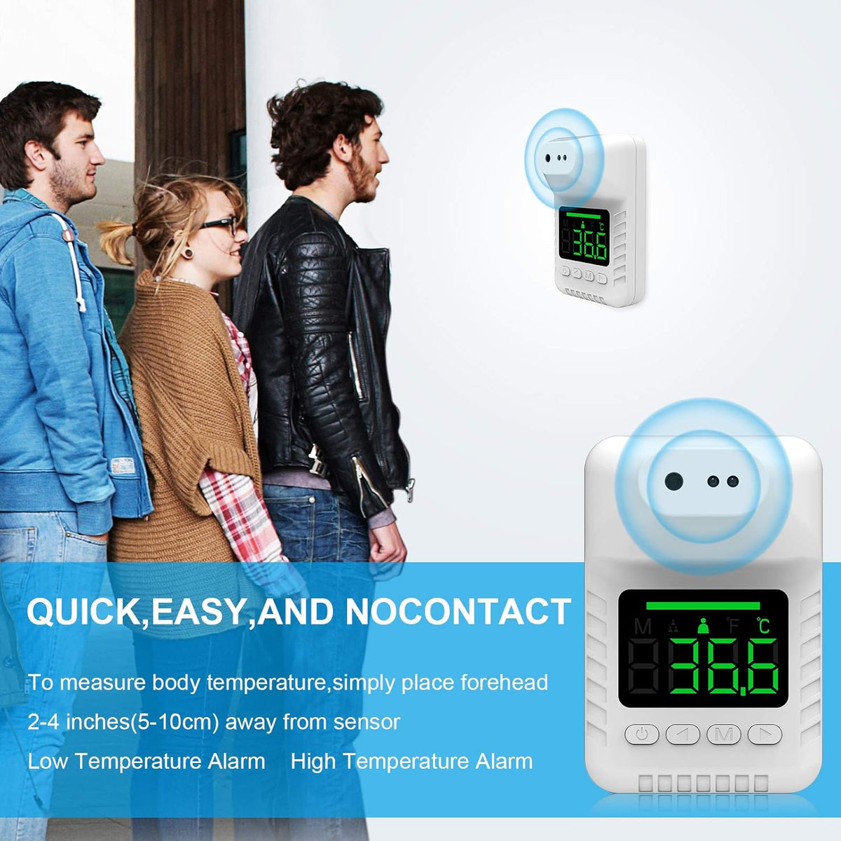 Industrial Non-Contact Infrared Thermometer, Pack of 2 D893