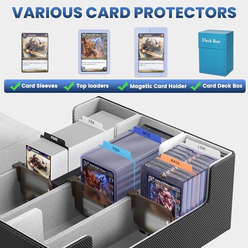 Card Storage Box with 10 Dividers L9496