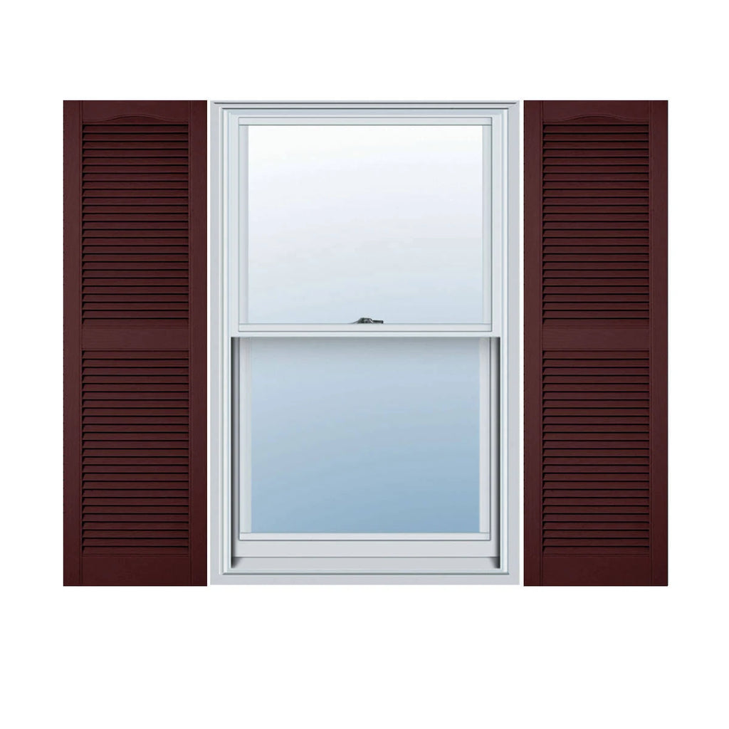 Bordeaux Vinyl Louver Shutters D455